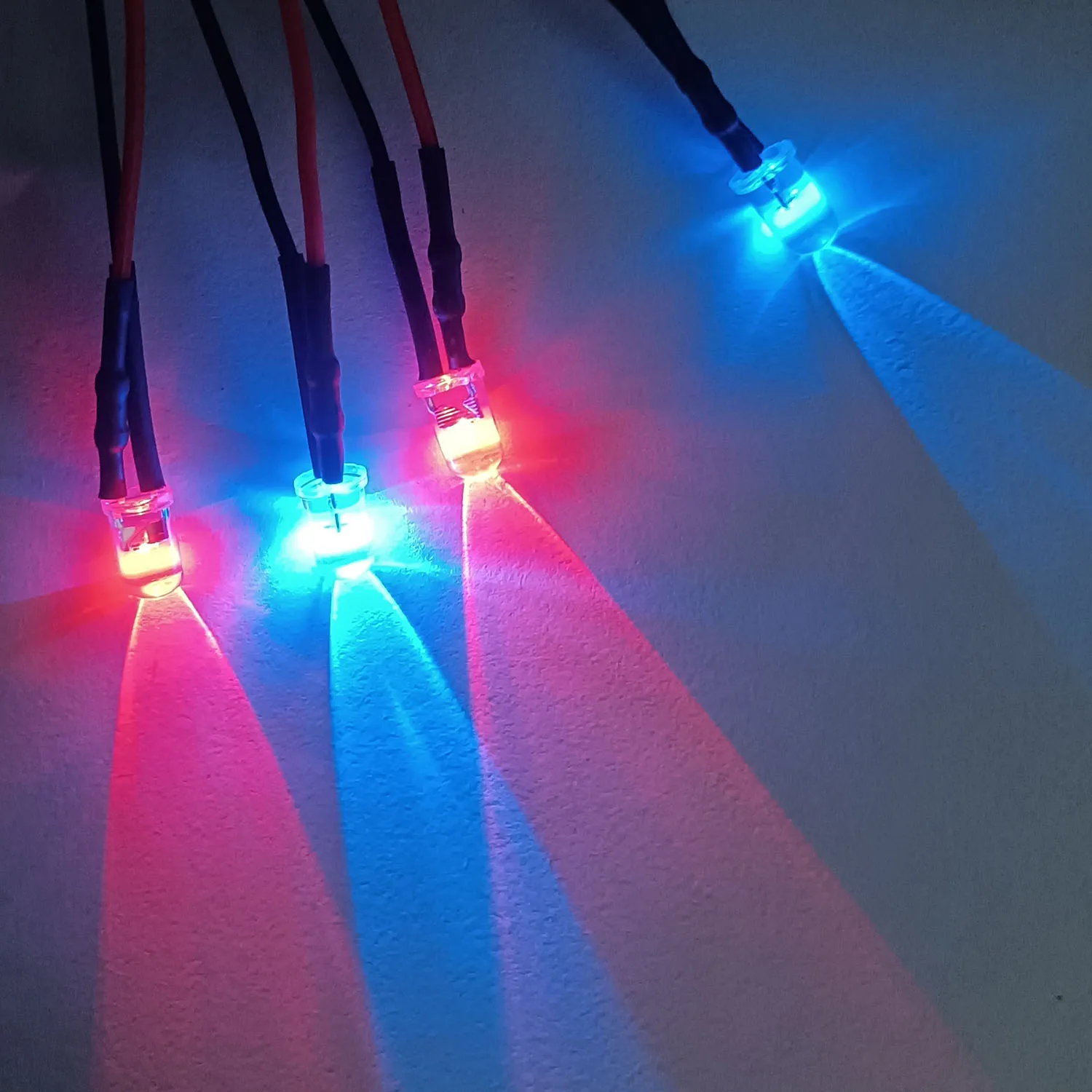USB Port with DC5V 3mm 5mm Pre-wired Round LED Model Light light-emitting diode Blue Red Yellow For DIY Night Light Manual Light
