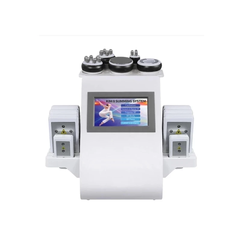 Novo dispositivo de mesoterapia sem agulha rk vácuo 40k cavitação queima de gordura magro 6 em 1 perda de peso máquina de beleza a laser salão de beleza