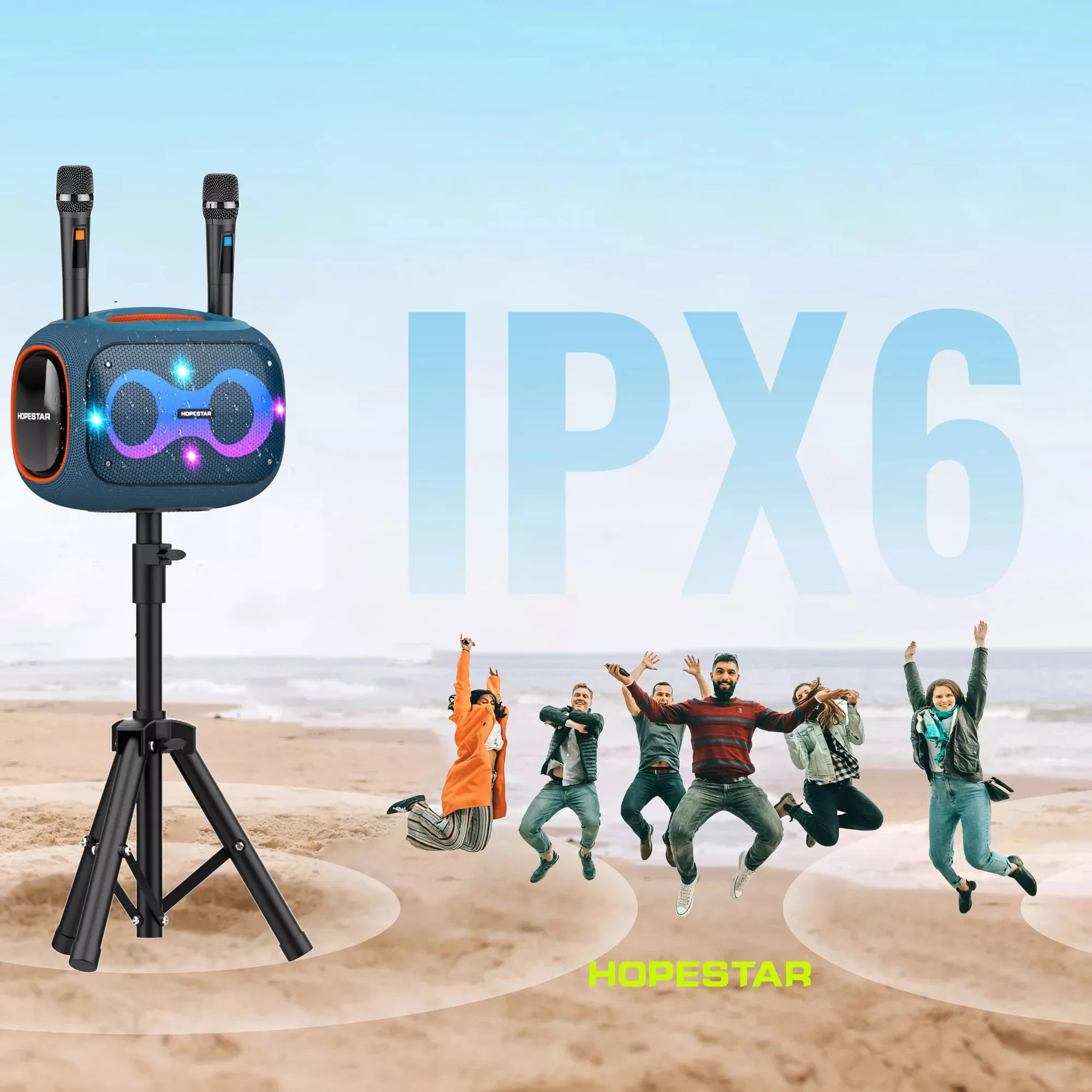 

Hopestar PartyBox 600 Built-in DSP Chip Fast And Stable Wireless Connection Portable Design Built-in Microphone Alibaba Speaker