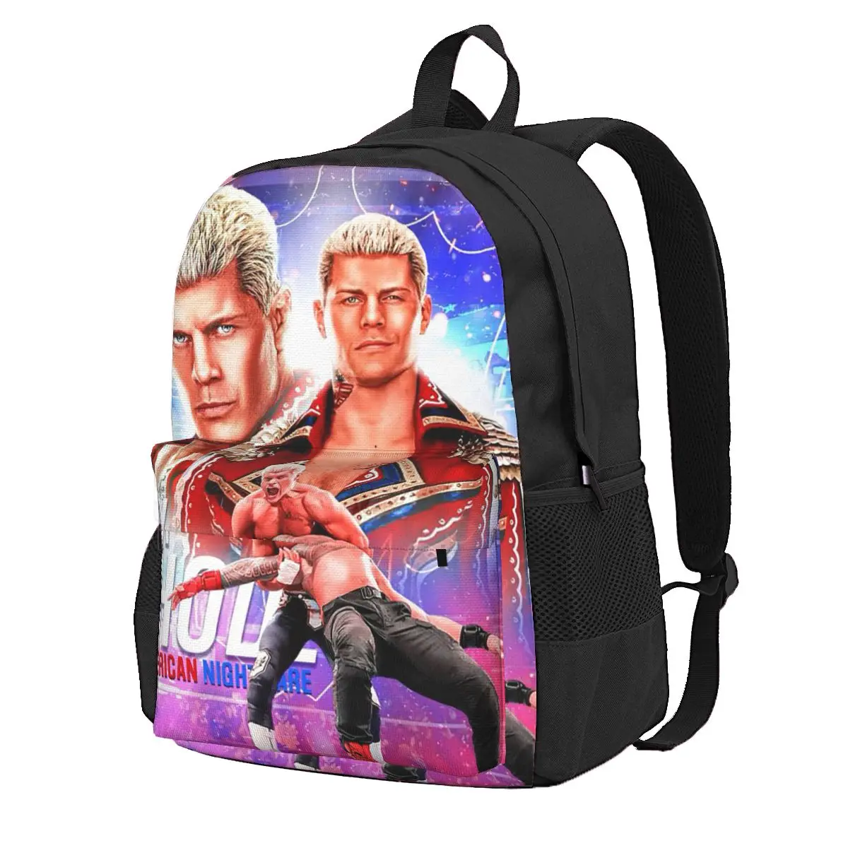 

In The Ring Cody Rhodes American Nightmare Student Backpack School Bag for Men Women Fashion Bookbag Shoulder Bags