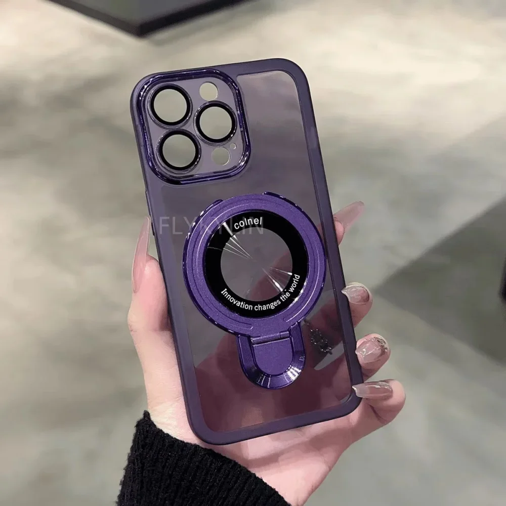 FLYKYLIN силиконовый чехол-подставка для телефона для Xiaomi Mi 14T Pro 13T 12T 11T 12 13 Lite 12S, прозрачный чехол