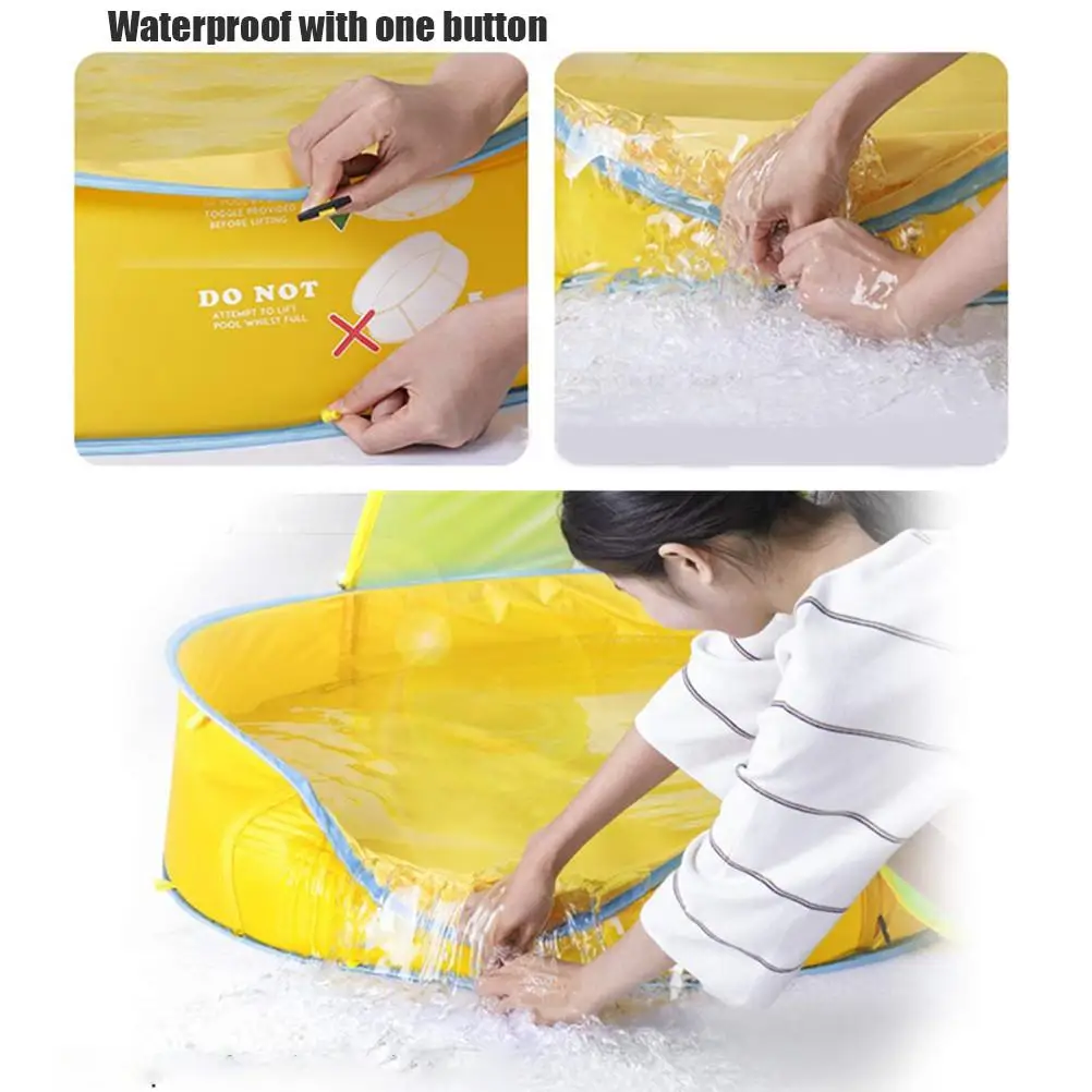 Baby Beach Ten Children's Pool Tent Portable Shade Pool UV Protection Sun Shelter Children Ball Pit Tent PaddlingSwimming Pool