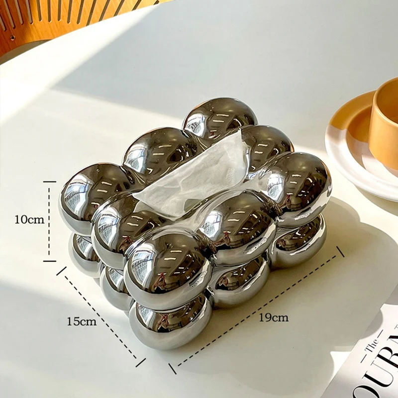 Paper Box Ceramic Paper Box Holder Paper Dispenser For Bathroom Dining Table Stylish Tissue Organizer Decorative Napkin