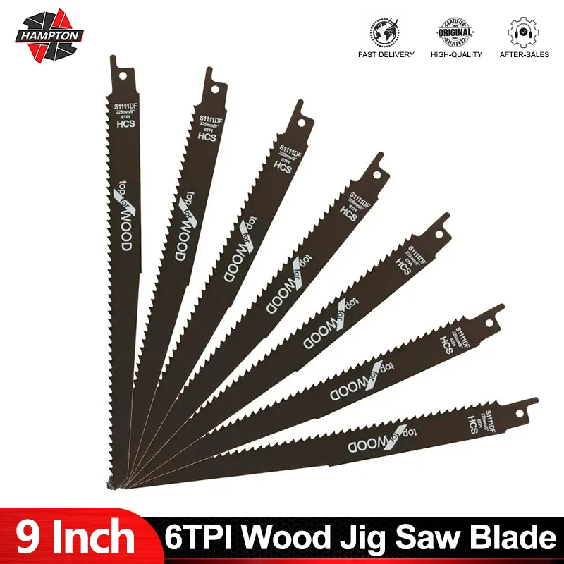 Lama per seghetto alternativo CMCP 9 "lama per sega alternativa per potatura del legno 6TPI per utensile da taglio rapido con lama affilata per legno