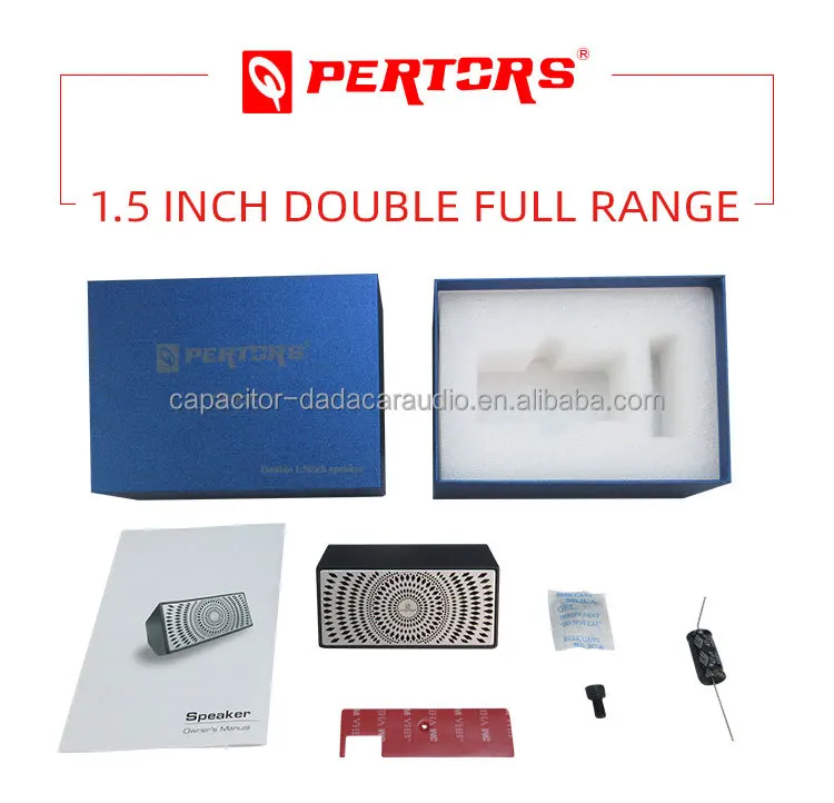 hot selling QP-F28 1.5 Inch 4ohm 400Hz-18kHz RMS power 15W/MAX 30W Aluminum alloy Double Full Range speaker(1pcs speaker)
