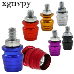 xgnvpy Motorcycle modified license plate frame screws M6 stainless steel shot glass aluminum alloy decorative screws