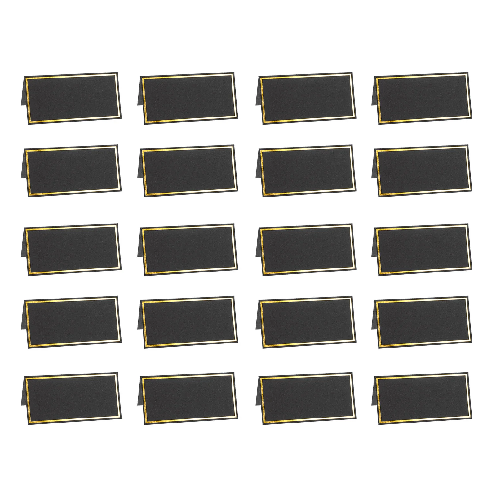 

50 Pcs Bronzing Seat Card Wedding Decor Place Cards Blank Desk for Reception Pearl Paper Reserved Banquet Table