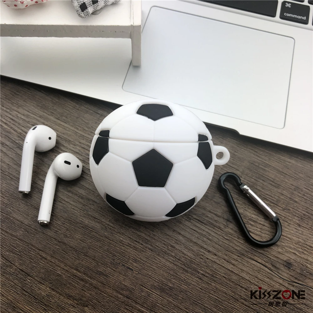 Football Case For Boys Men For Airpods 1/2/3/Pro Silicone Cases For Apple Airpods2 Bluetooth Earphone Cover Sports Soft Shell