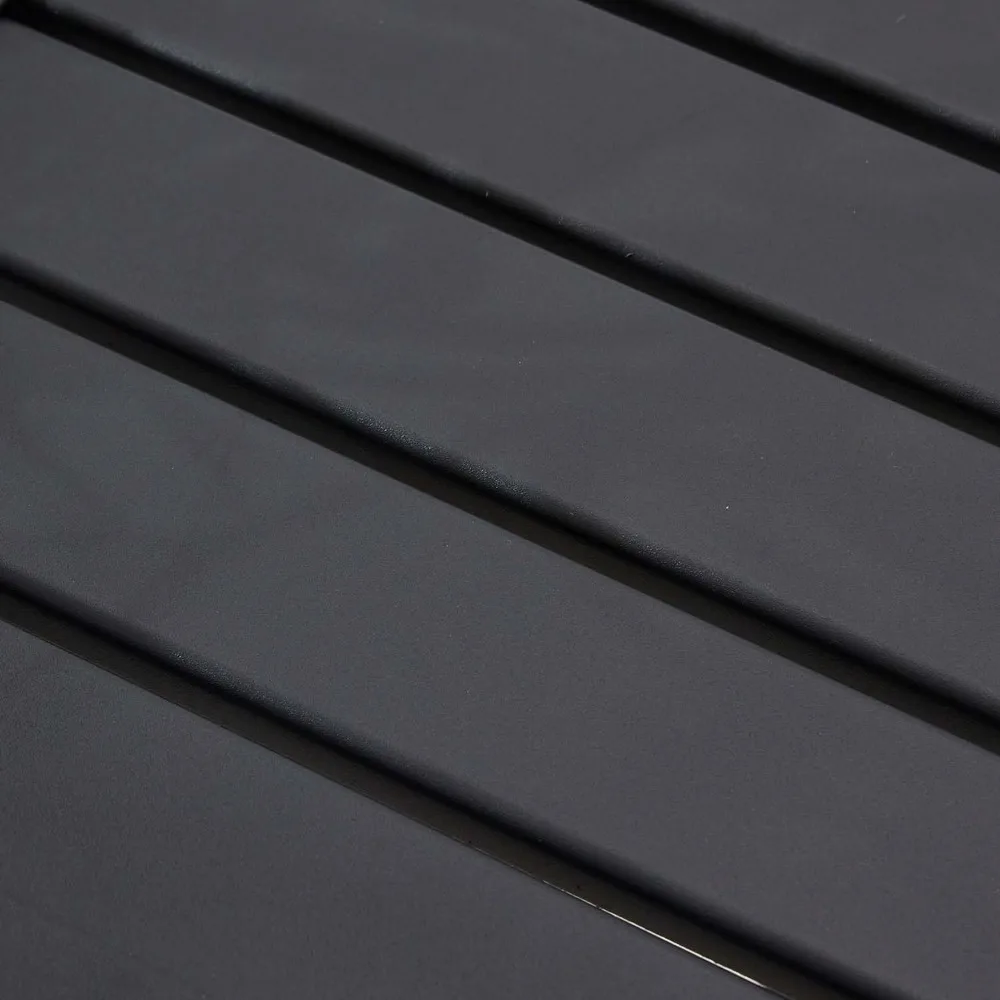 Outdoor Bar Table, 36.5 Height Square Patio Pub Table with Heavy-Duty Metal Frame and Weather-Resistant Slatted Top for Garden,