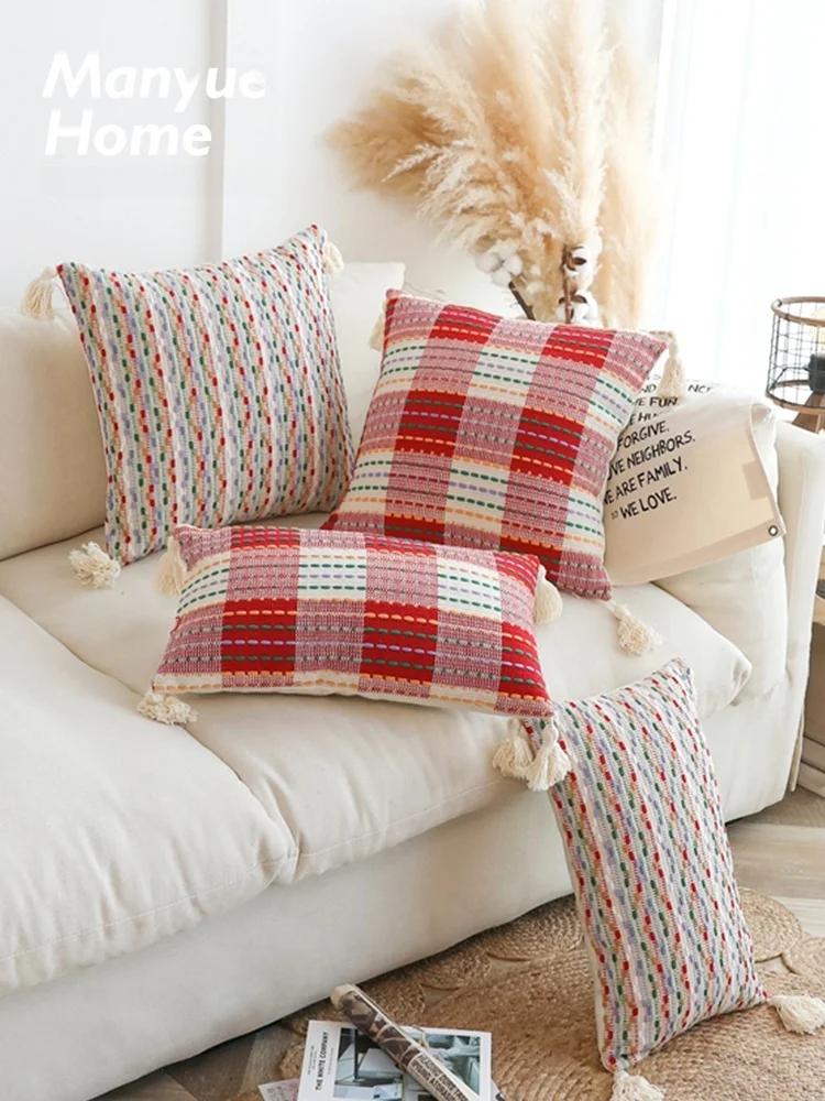 

Modern Simple Winter Heart Shaped Pillowcase Sofa Living Room Couch Cushion Cover Bed Headboard Pillow PP Cotton Filling