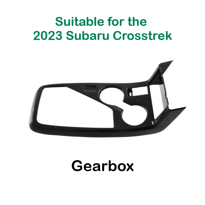 

For 2023 Subaru Crosstrek center console shift panel carbon fiber pattern scratch resistant interior modification 