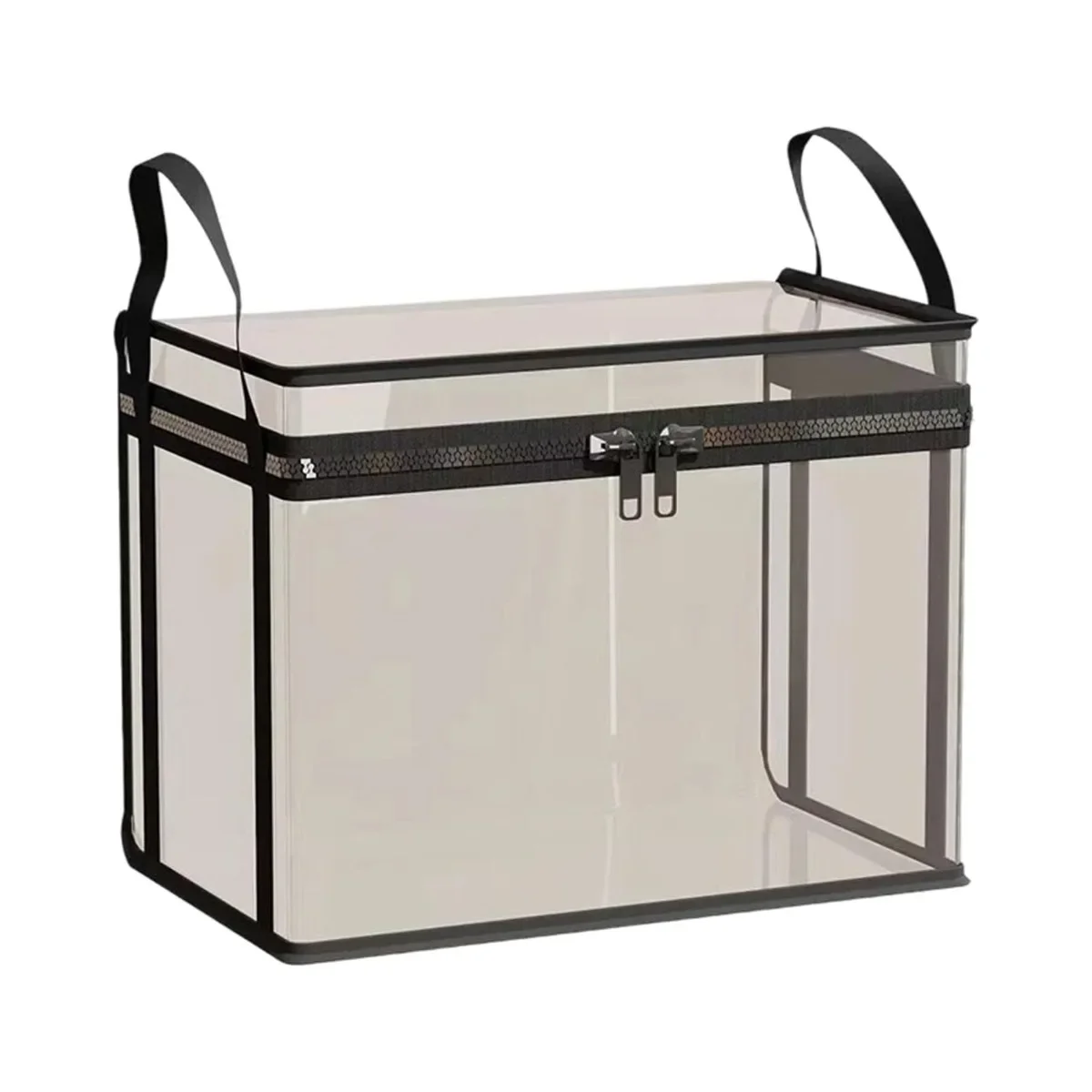 yes3-Pack Plastic Storage Box with Lid Heavy Duty Large Capacity Organizer Stackable Clear Bin Durable Space Saving for Move Tra