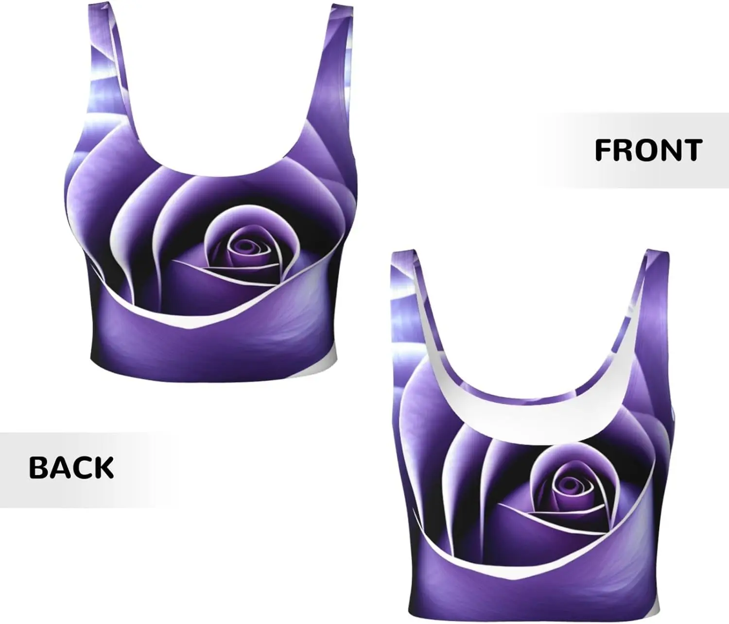 Женский спортивный жилет с принтом розы для занятий йогой и фитнесом — повседневный без рукавов для спортивных девочек, черный, X-Large