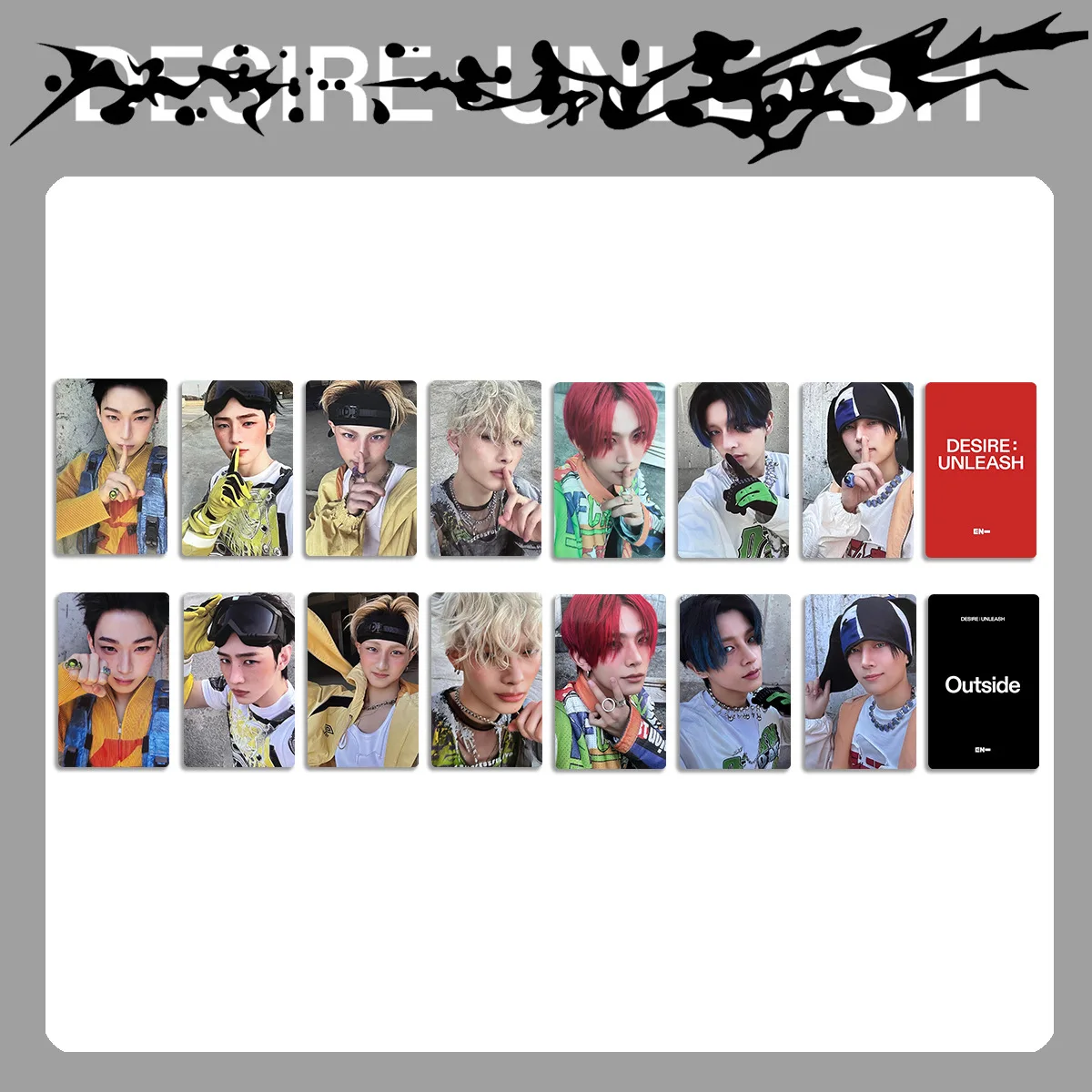 7 шт./компл. Kpop DESIRE: UNLEASH Альбом MCD Фотокарточки Подарок для фанатов SUNGHOON SUNOO NI-KI HMV TOWER Ver Селфи-карты JAY JAKE TARGET