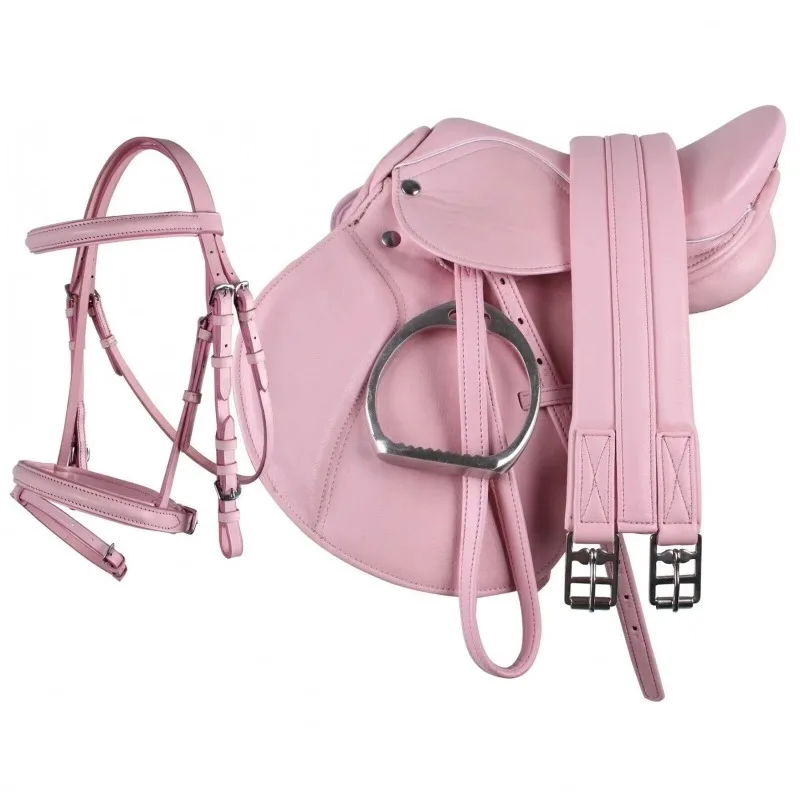 Synthetic Suede Equestrian Saddle Set, Mahler, Horso, Stirrrup, Belt - Custom Design, British Equestrian, Riding
