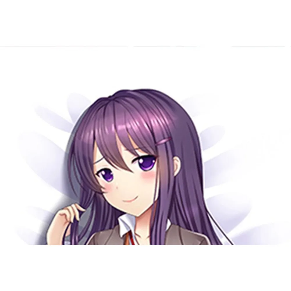 Doki Doki Literature Club Yuri Printed Long Pillow Cover Anime Home Decor Collectible Gift
