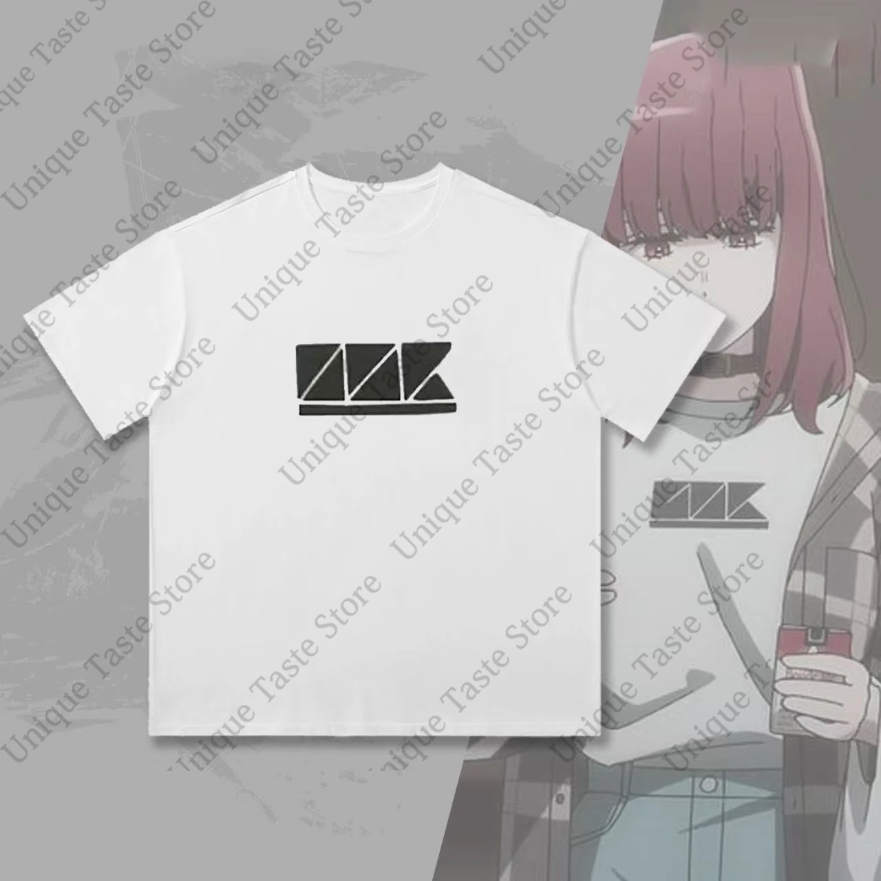 ‌Smoking Behind The Supermarket With You T Shirt Cartoon Anime Same Print T-shirt Fashion Summer Cotton Short Sleeve Tee Tops