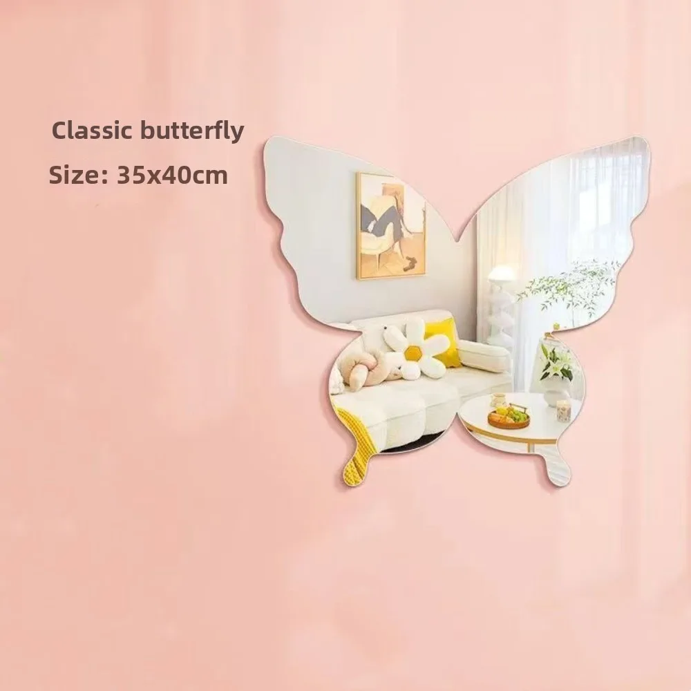 Cartoon Rabbit Shape Acrylic Mirror Sheet DIY Self Adhesive Makeup Mirror Decor Shatterproof Girls Gifts