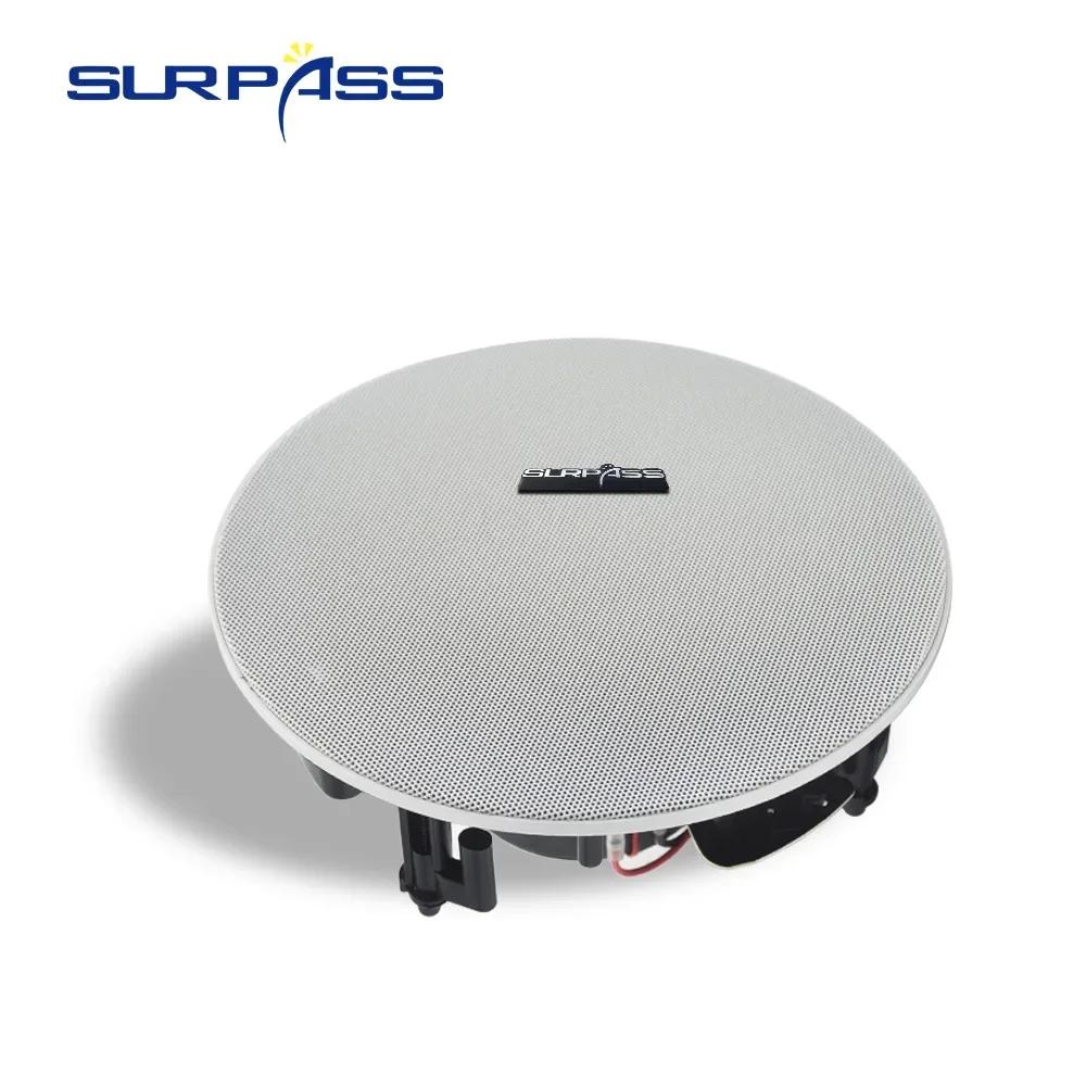 6.5inch 40W Home audience Recessed in Ceiling Speaker 2 Way Hi-Fi Column Loudspeaker home audio System for Theater Cinema Hotel