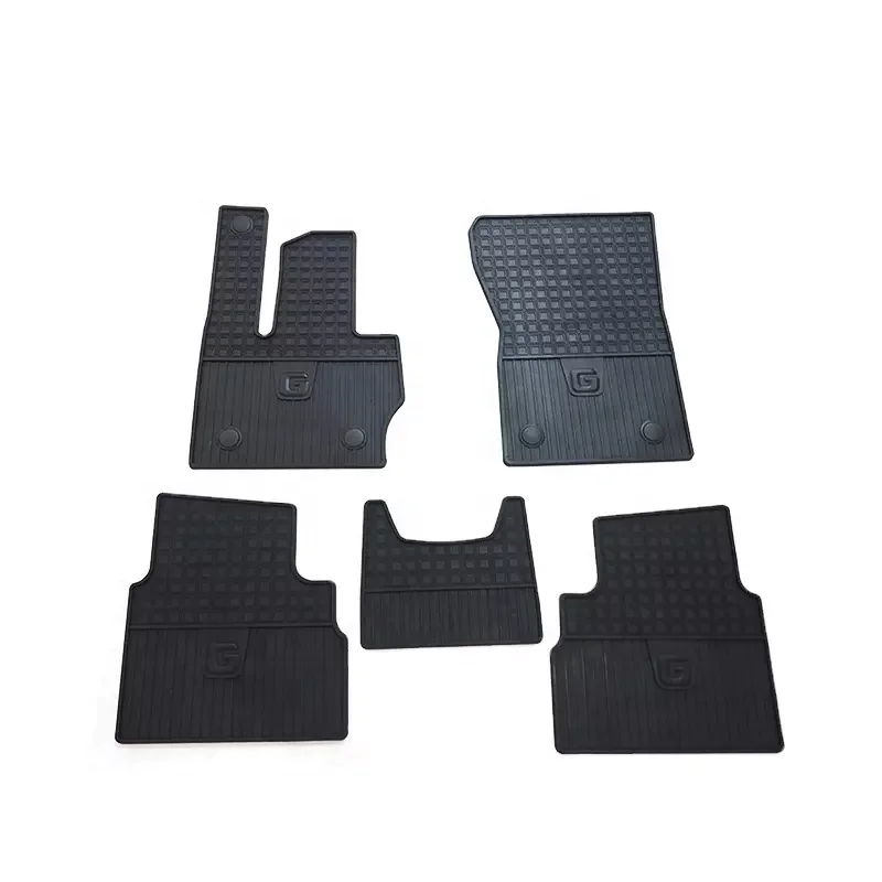 Hot sell new environmental material rubber 5pcs in one set car floor foot mat for Mercedes Benz G class W464 W463A