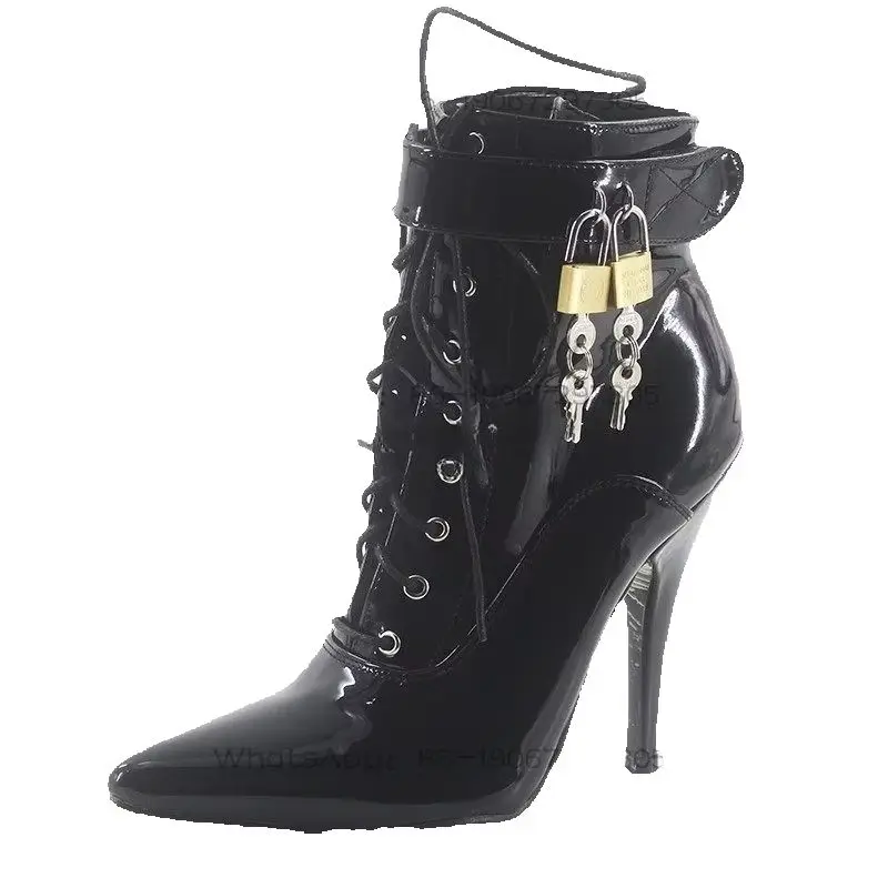 12Cm High Heels Short Boots Large Size Pointed Heels Large Size Customization Is Non-refundable and Non-exchangeable.