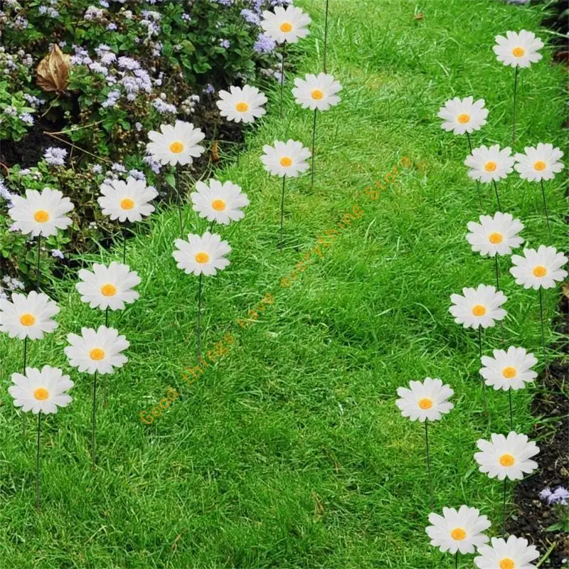 

20pcs Flower Garden Stakes Decoration Yard Art Indoor Outdoor Lawn Pathway 55KF