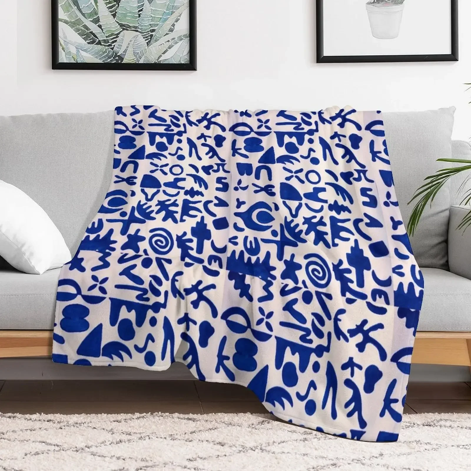 Blue variations Throw Blanket Warm Bed covers Blankets For Sofas Blankets