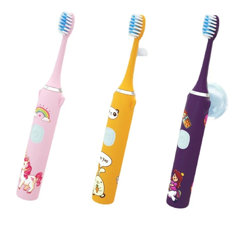 Sonic Electric Toothbrush Children\'s Model Kids Small Brush Head USB Charging Flush Scaler Soft Bristles Intelligent Scaling