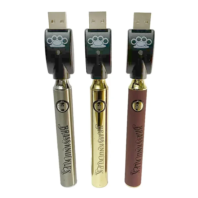 10-30 sztuk mosiężne kastety 900mAh nagrzewanie baterii waporyzator o zmiennym napięciu 3.2V-4.4V akumulator gwint E-papieros z 510