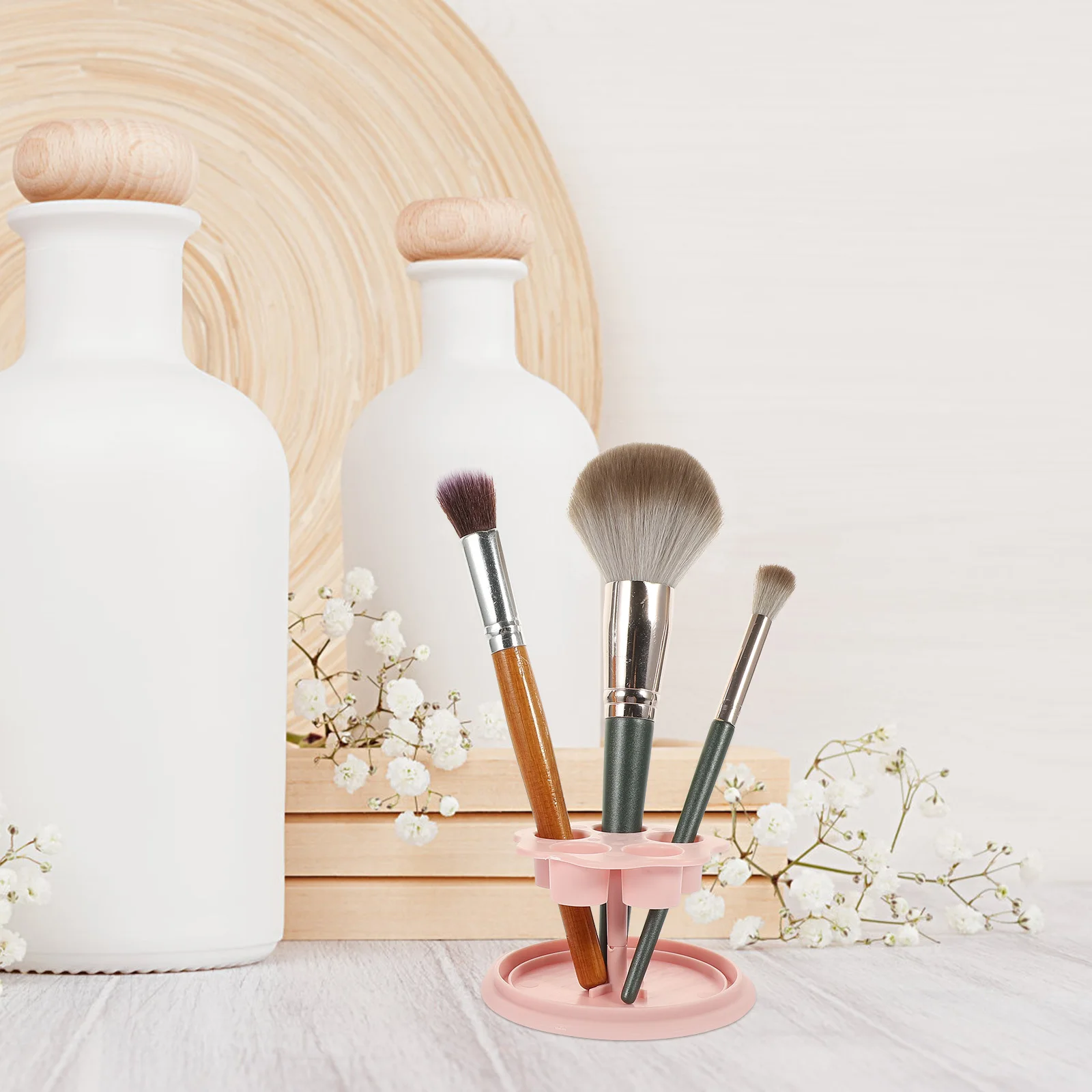 Bol de nettoyage de brosse de maquillage, 1 ensemble, tampon de rinçage réutilisable, outil de maquillage pratique, Kit de nettoyage pour fard à paupières, bouffée de poudre, beauté