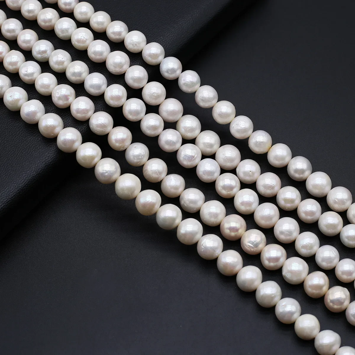 Natural Freshwater AAA Grade Pearls Beaded Near Round White Loose Spacer Beads for Jewelry Making Diy Fine Bracelets Necklaces