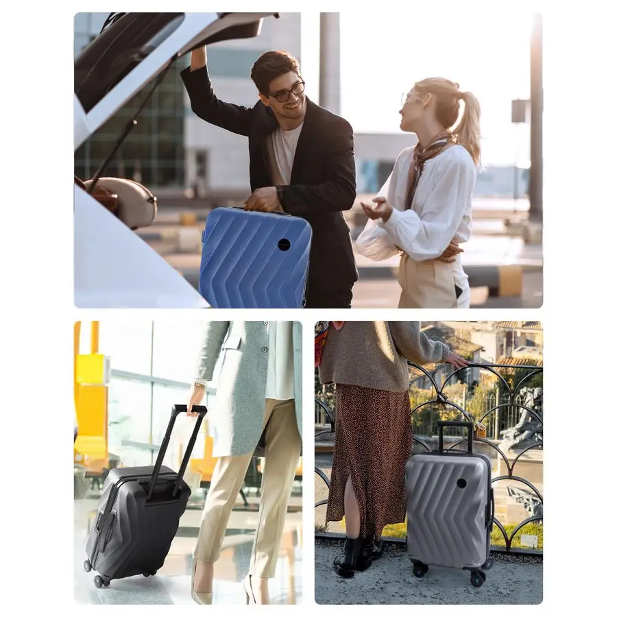 機内持ち込み可能 22x14x9 インチ、PCハードケーススーツケース、20インチ回転式ホイール付きスーツケース、軽量トラベルスーツケース（Mサイズ）