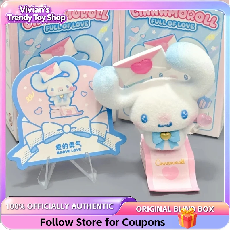 Genuine Sanrio Cinnamoroll Full Of Love Series Blind Box Cute Desktop Ornament Collectible Trendy Toy Figurine Birthday Gift view 3