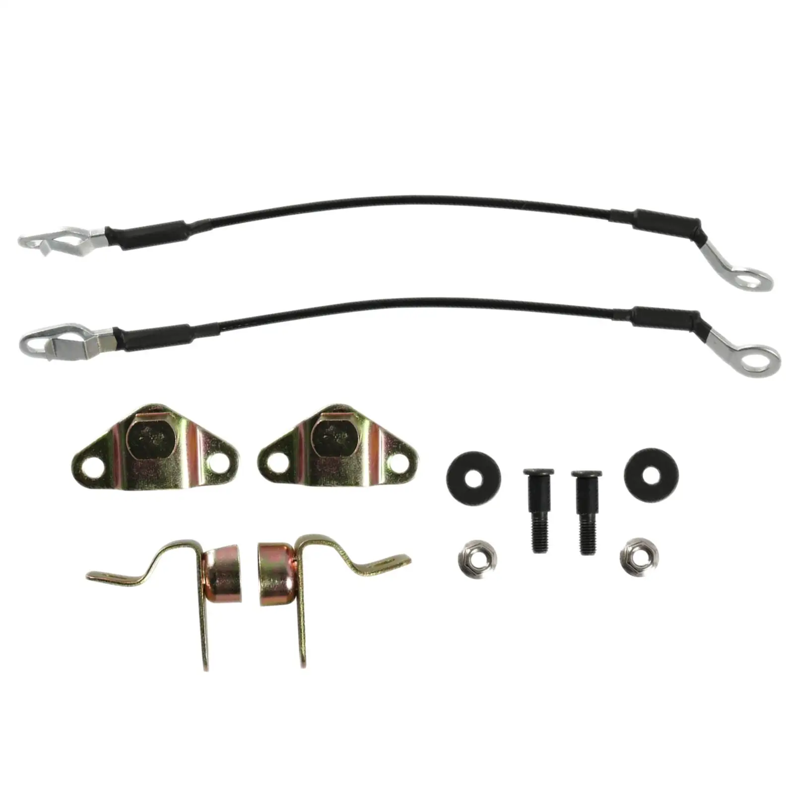 Tailgate Hinges Cables Kit 4 Hinges 2 Cables Bolts Pull Cord Repair Kit for 1500 2500 3500 11570162 88980510