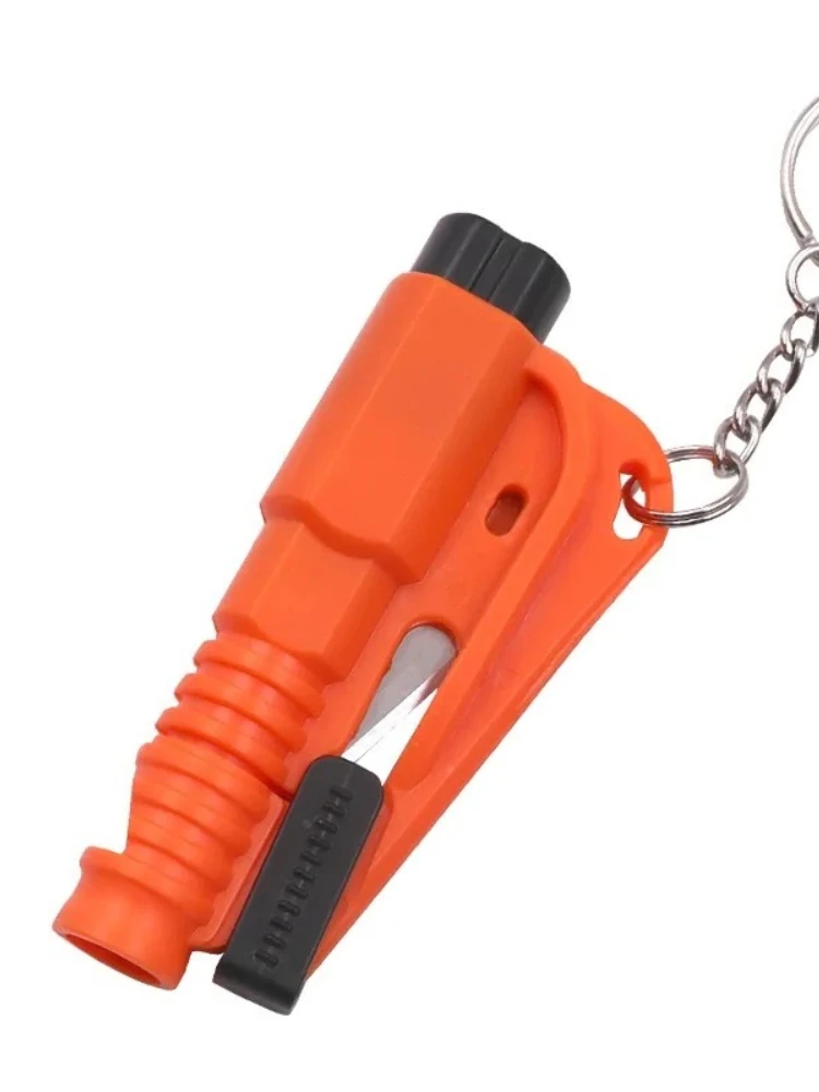 Veiligheidshamer met reddingsfluit, auto-ontsnappingshulpmiddel, 2-in-1 ruitbreker en gordelsnijder, compact noodhulpmiddel voor auto's - afbeelding 2