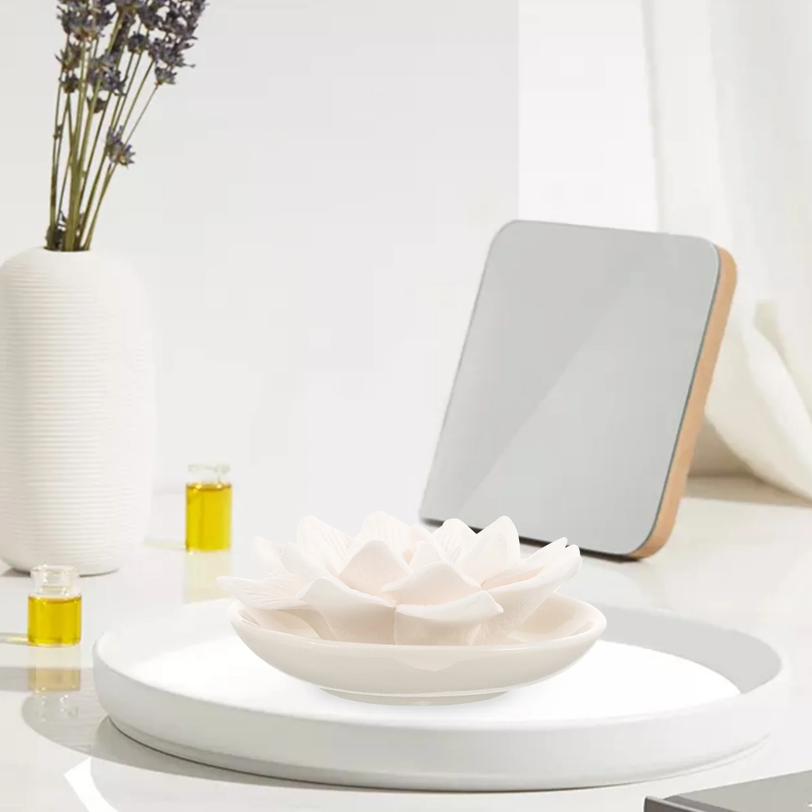 Stone Diffuser Essential Oil Passive Flower Diffuser Aromatherapy Diffuser passive diffuser desk diffuser for office mini