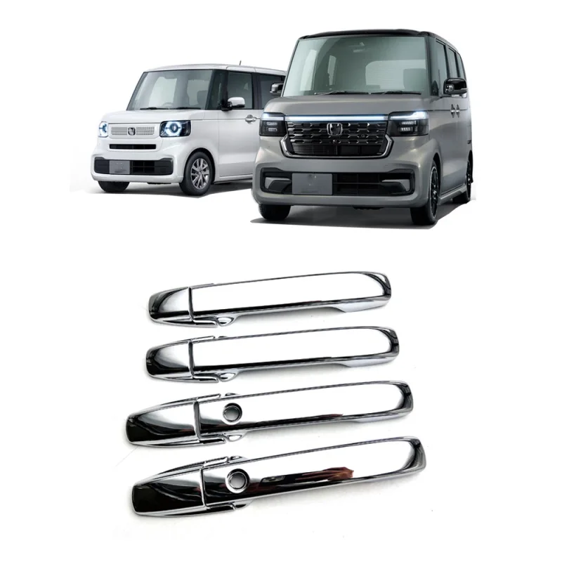 For  Honda N-BOX JF5 JF6 2023 ABS Chrome Outside Door Handle Bowl Cover Trim Sticker Door Handle Decoration Styling accessories