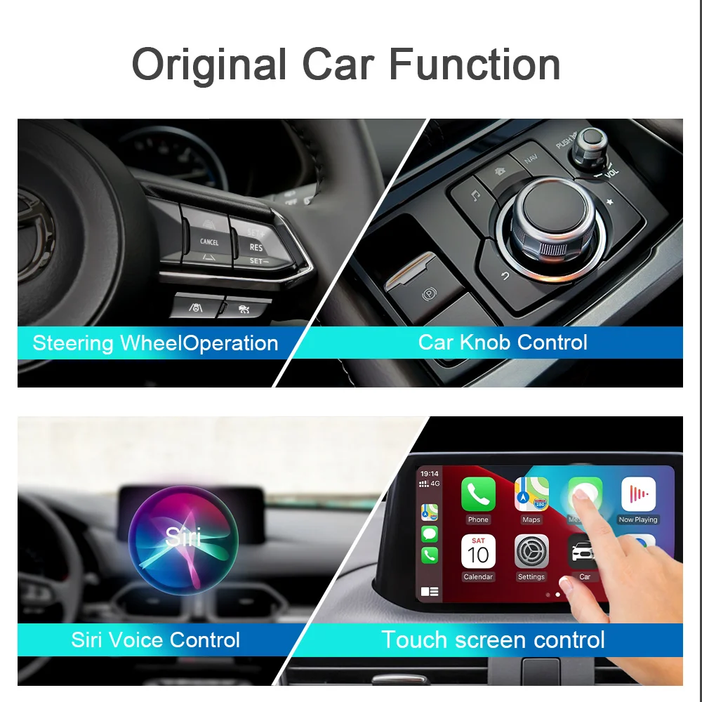 New Type-c 25W Fast Charging Wireless Carplay And Wireless Android Auto Are Suitable For Mazda 2 3 6 CX30 CX5 CX8 CX9 MX5