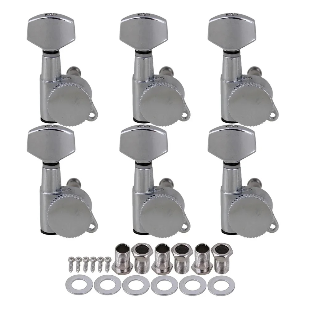 chrome Auto lock Electric Acoustic Guitar Machine Heads 6R