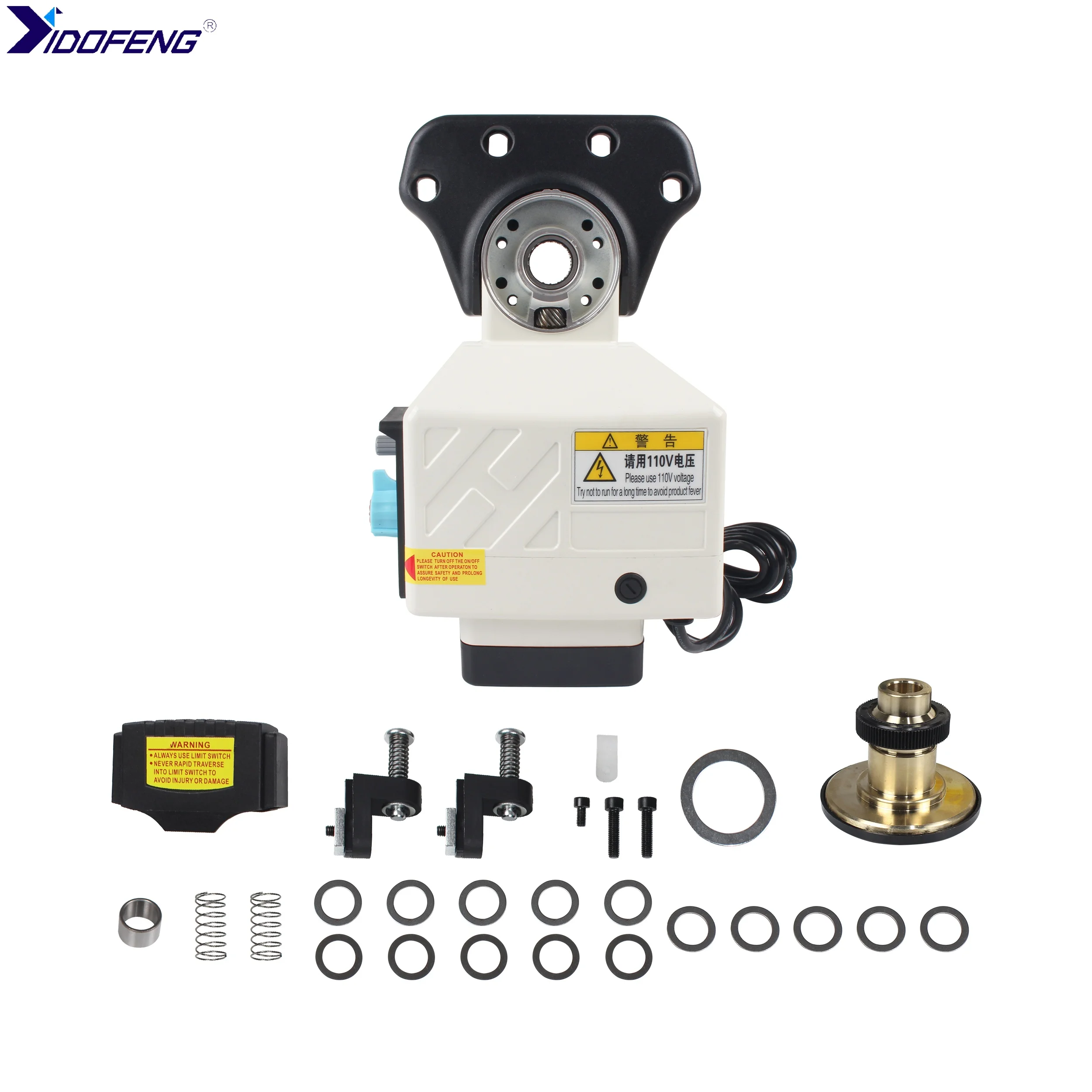 JN400S/500S X Y ZAxis Power Feed Kit For Bridgeport Milling Machine 0-210RPM 450 in-lb Torque Low Noise Precise Bearing Durable