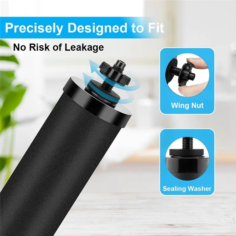 CYCLI-pour pièces de rechange du système de filtre à eau Berkey-4 écrous à oreilles, 4 rondelles et 4 Kit de bouchons toriques en Silicone