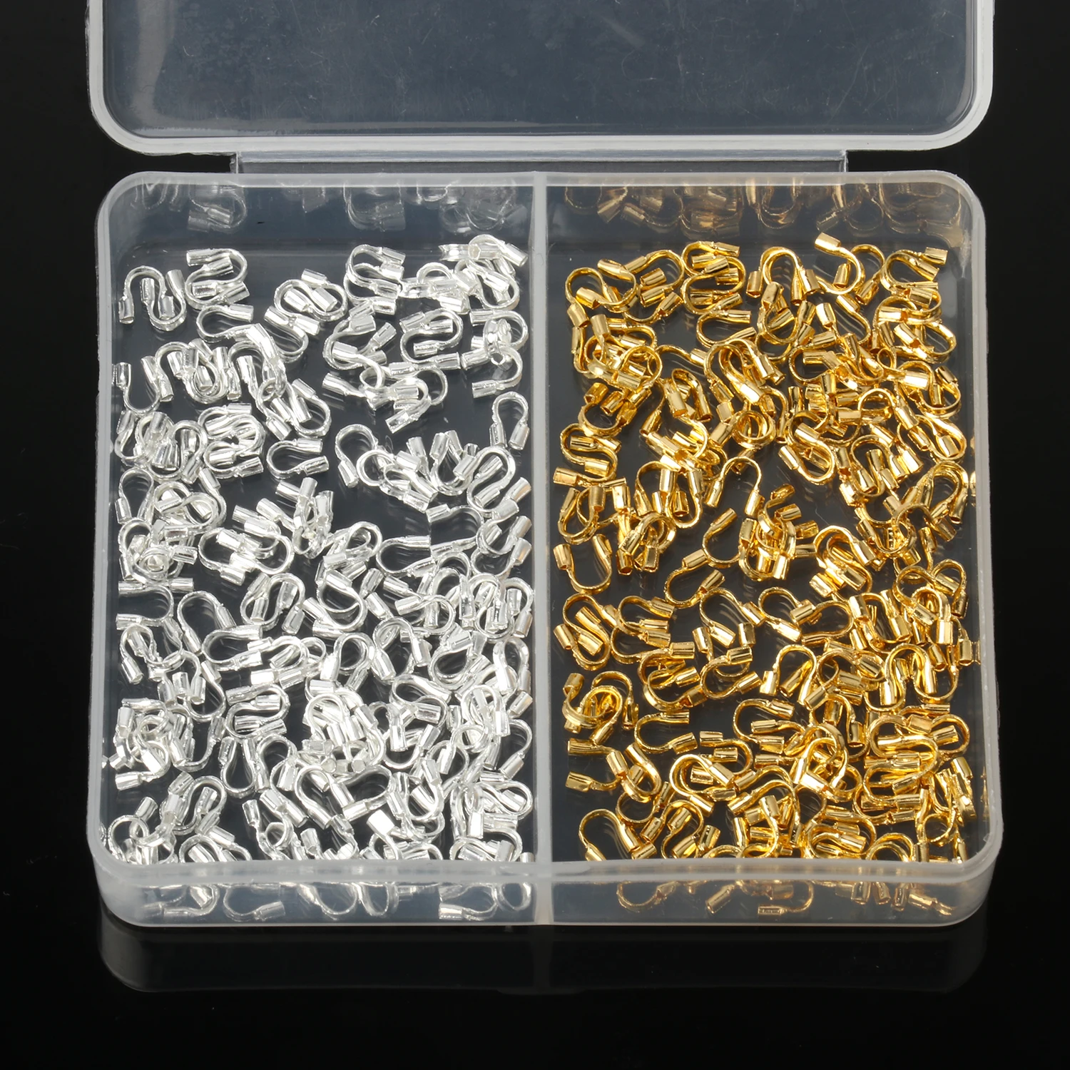 150pcs Protector Sleeve Pendant Clasp Pinch Clip Bail Hook Connector Gold Color Silver Color Connecteur Make Necklace Bracelet