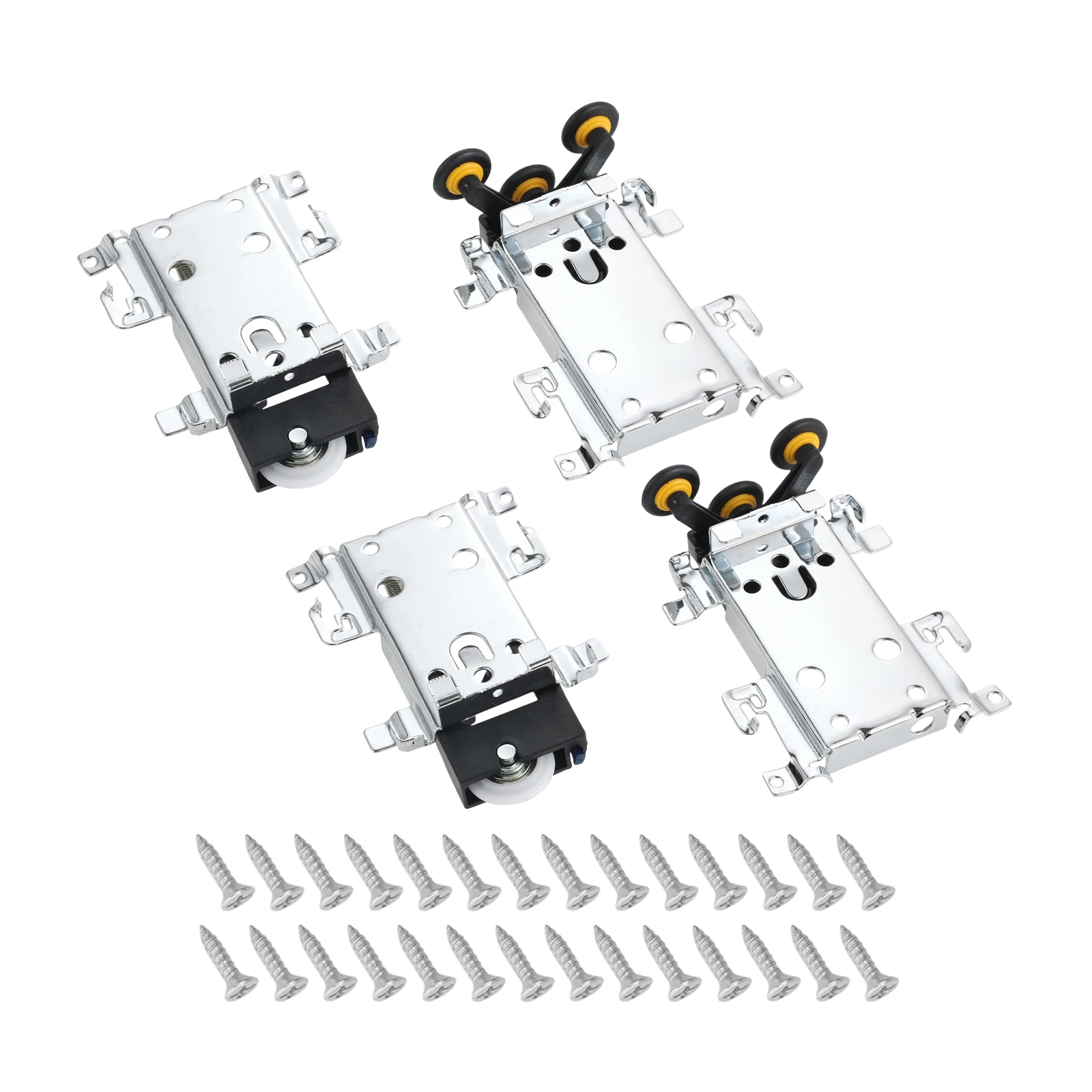 1Pc/Set Sliding Door Pulley Wheel 94x83/95x84mm Upper/Lower wheel for Wardrobe Translation Sliding Door Roller Replacement