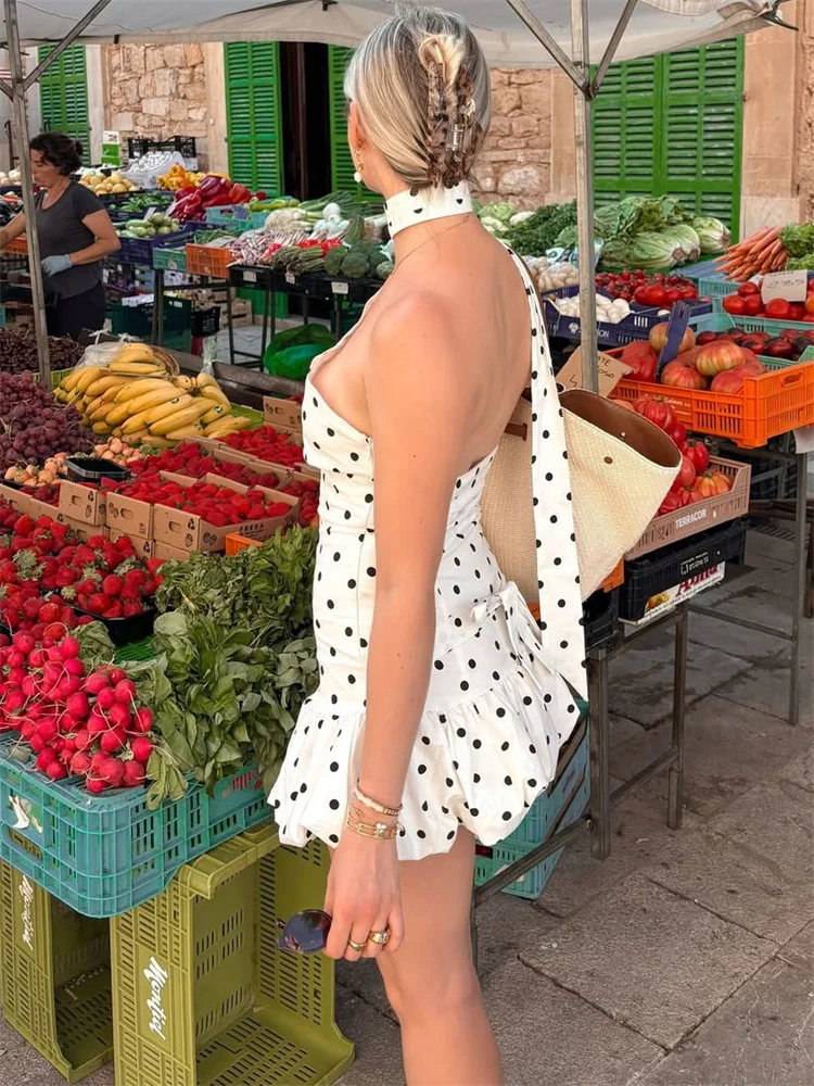 تي القوس الدانتيل متابعة عارية الذراعين فستان قصير الإناث المرقعة خارج الكتف سليم Bodycon فستان صيف 2025 مثير المرأة فستان الرسن