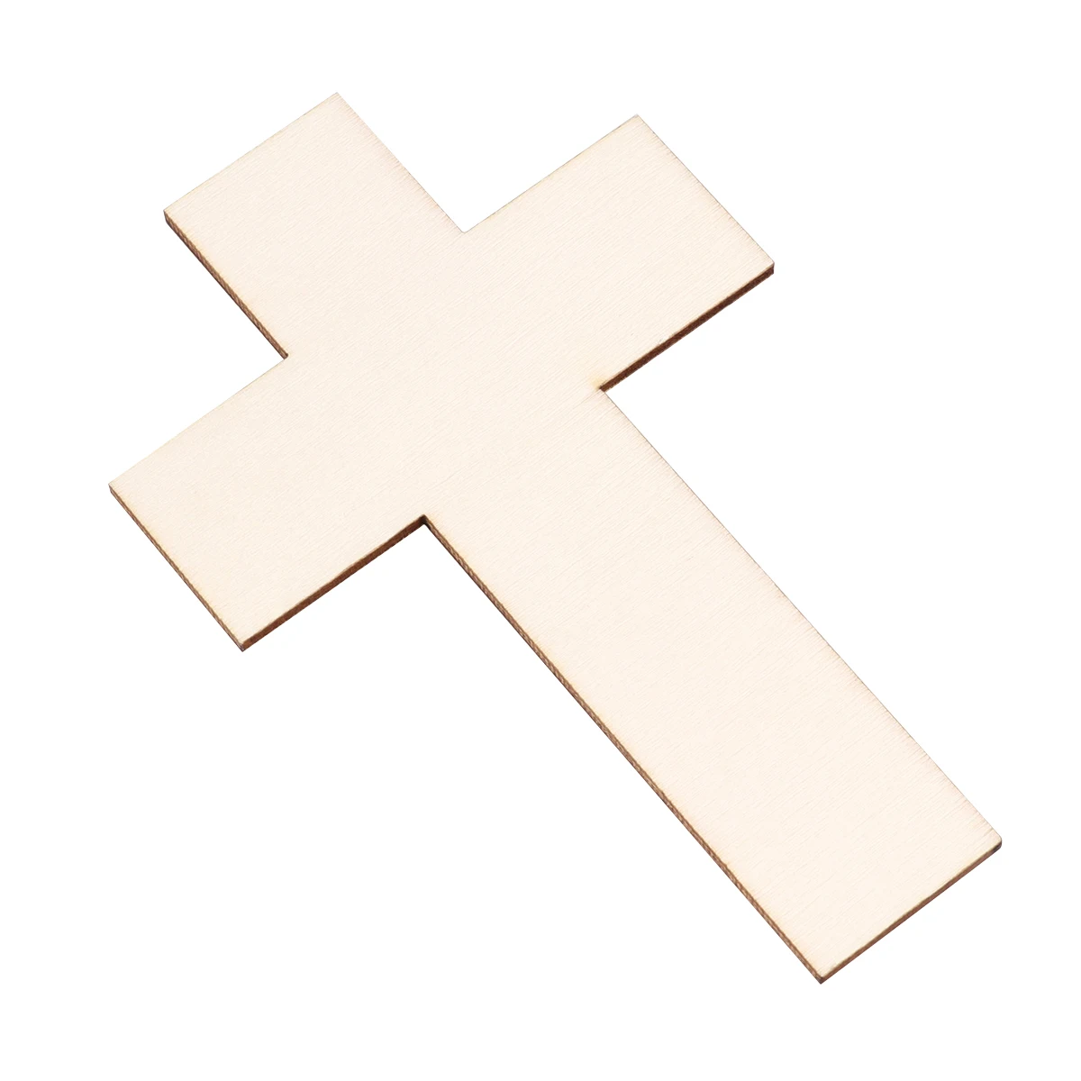 

36pcs Cross Shape Wooden Chips Holiday Decorations Smooth Surface DIY Crafts Ornaments Lightweight Safe Kids Art Projects