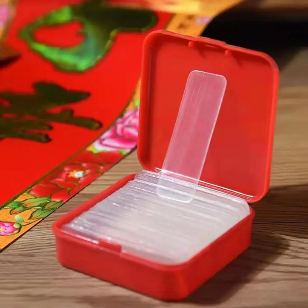 3 Boxes 60Pcs/Box Double-Sided Tape Each Clear Adhesive Rectangle Sticker Pad Mini Strong Adhesion Sticker Multi-purpose Tape