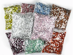Wholesale Bulk Package SS3-SS30 стразы Flatback Crystal AB Non hotfix Rhinestones Clear AB Strass for Nail Art Decorations