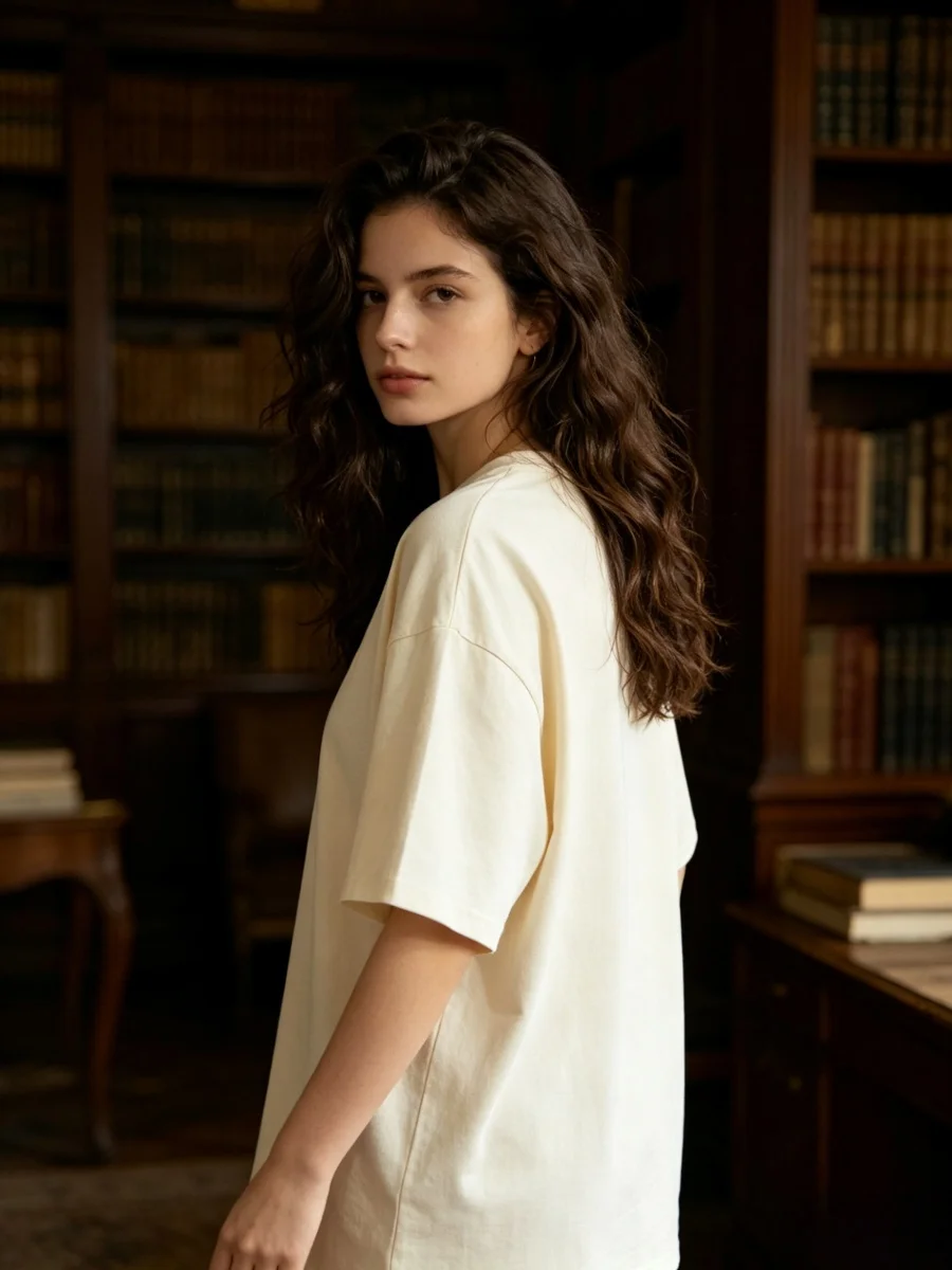 T-Shirts aus leichtem Modal mit O-Ausschnitt, elegant, urban, für Reisen, für Erwachsene, einzigartig, trendige T-Shirts, gestrickt, anmutig, vielseitig, rein, frisch