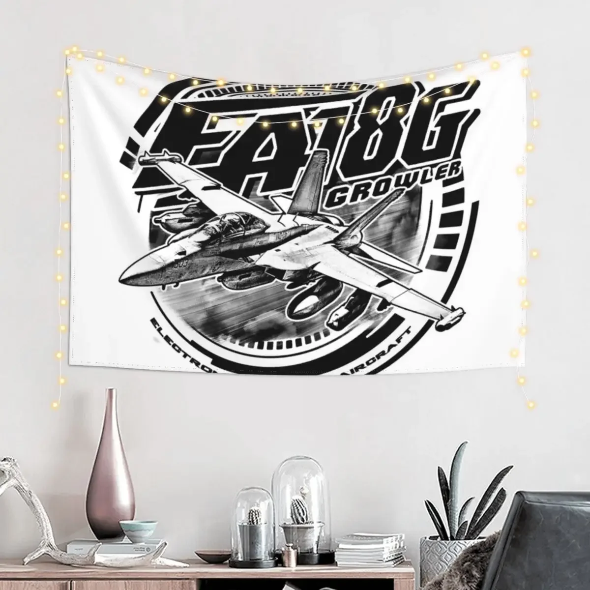 EA-18G Growler Tapestry Room Decorator Outdoor Decoration Decoration Aesthetic Bathroom Decor Tapestry