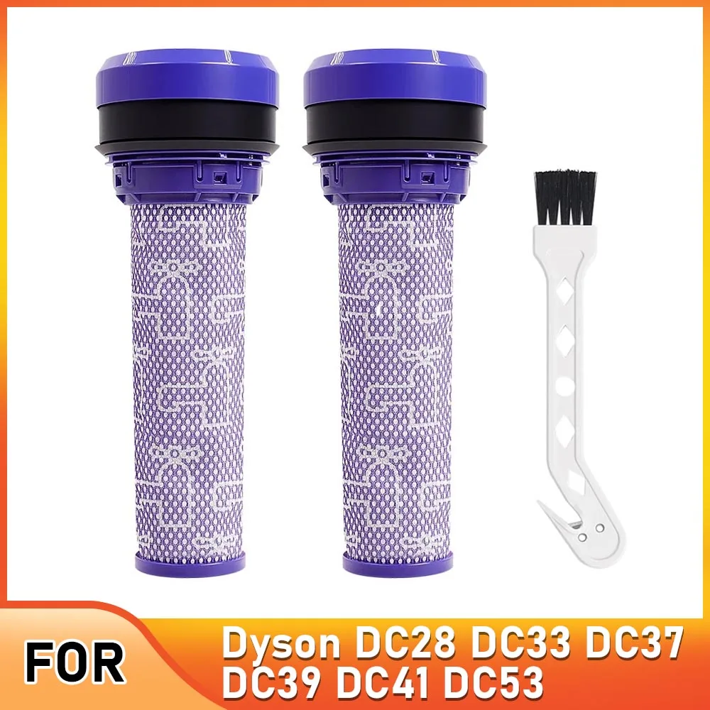 ملحقات الفلتر لدايسون DC28 DC33 DC37 DC39 DC41 DC53 مكنسة كهربائية قابلة للغسل برميل فلتر مسبق مع قطع غيار الفرشاة